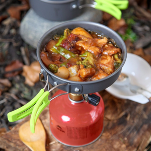 Camping Cookware Mess Kit Backpacking Gear Hiking Outdoors Cooking