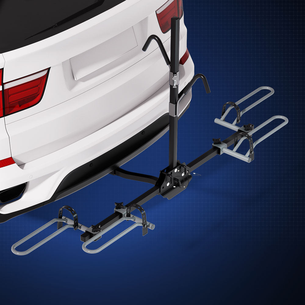 Giantz 2 Bicycle Bike Carrier Rack Rear 2" Hitch Mount Platform Foldable