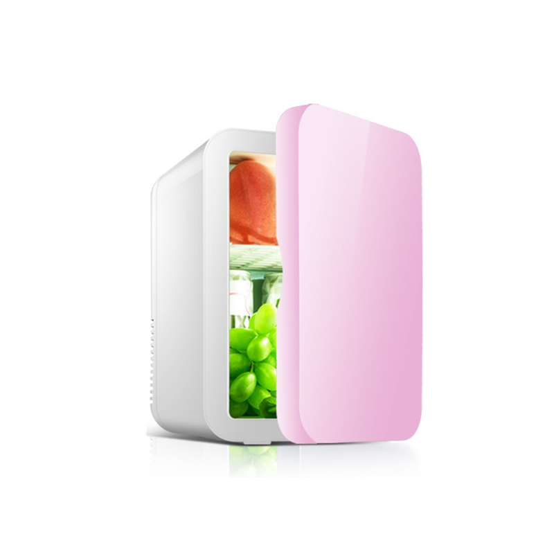 Car Portable Mini Refrigerator Cosmetics Refrigeration Pink