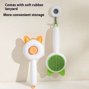 Pet Dog Brush Cat Comb Self Cleaning Hair Remover Grooming Tool For Pets