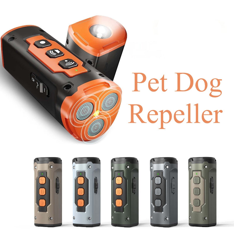 Dog Drive Ultrasonic Three Head Bark Plug Torch Anti Deterrent Device