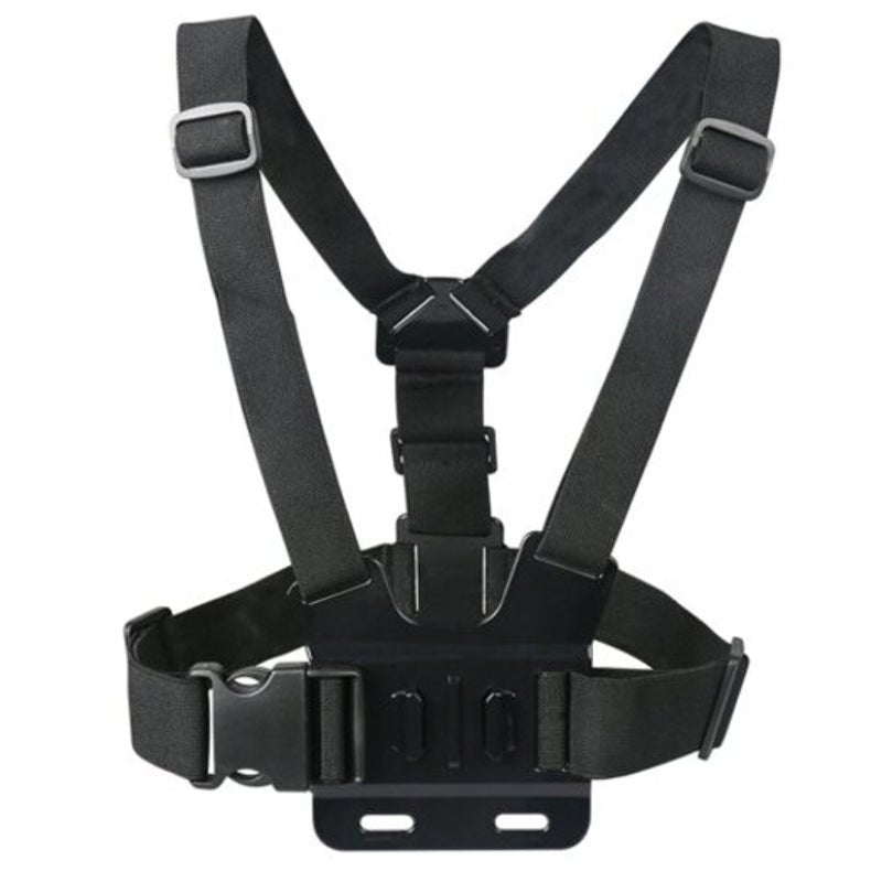 Chest Strap Action Camera Mount For Gopro / Yi Sports Cameras Black