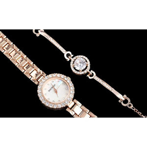 Women's Watches Chic Serene And Bracelet Set 2Pcs Lady Gift