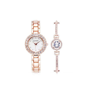 Women's Watches Chic Serene And Bracelet Set 2Pcs Lady Gift