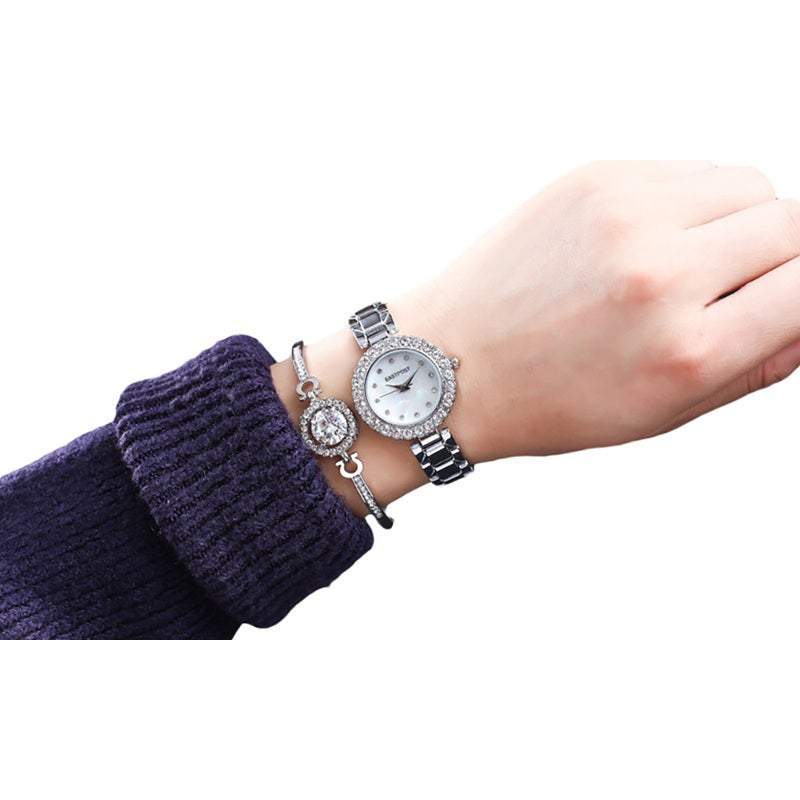 Women's Watches Chic Serene And Bracelet Set 2Pcs Lady Gift