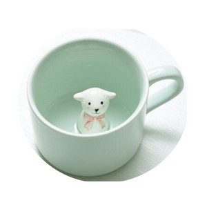 Creative 3D Cartoon Animal Ceramic Novelty Mug