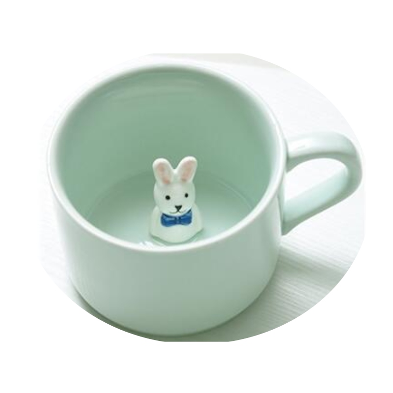 Creative 3D Cartoon Animal Ceramic Novelty Mug