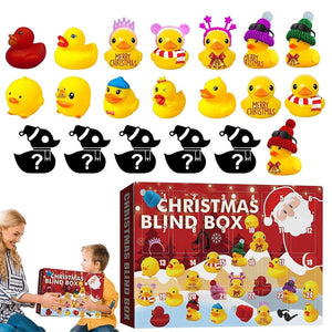 Christmas 24 Days Countdown Advent Calendar With Rubber Ducks And Accessory