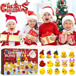 Christmas 24 Days Countdown Advent Calendar With Rubber Ducks And Accessory