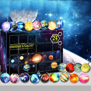 Christmas 24 Days Toy Set Universe Galaxy Planet Advent Calendar Cosmic