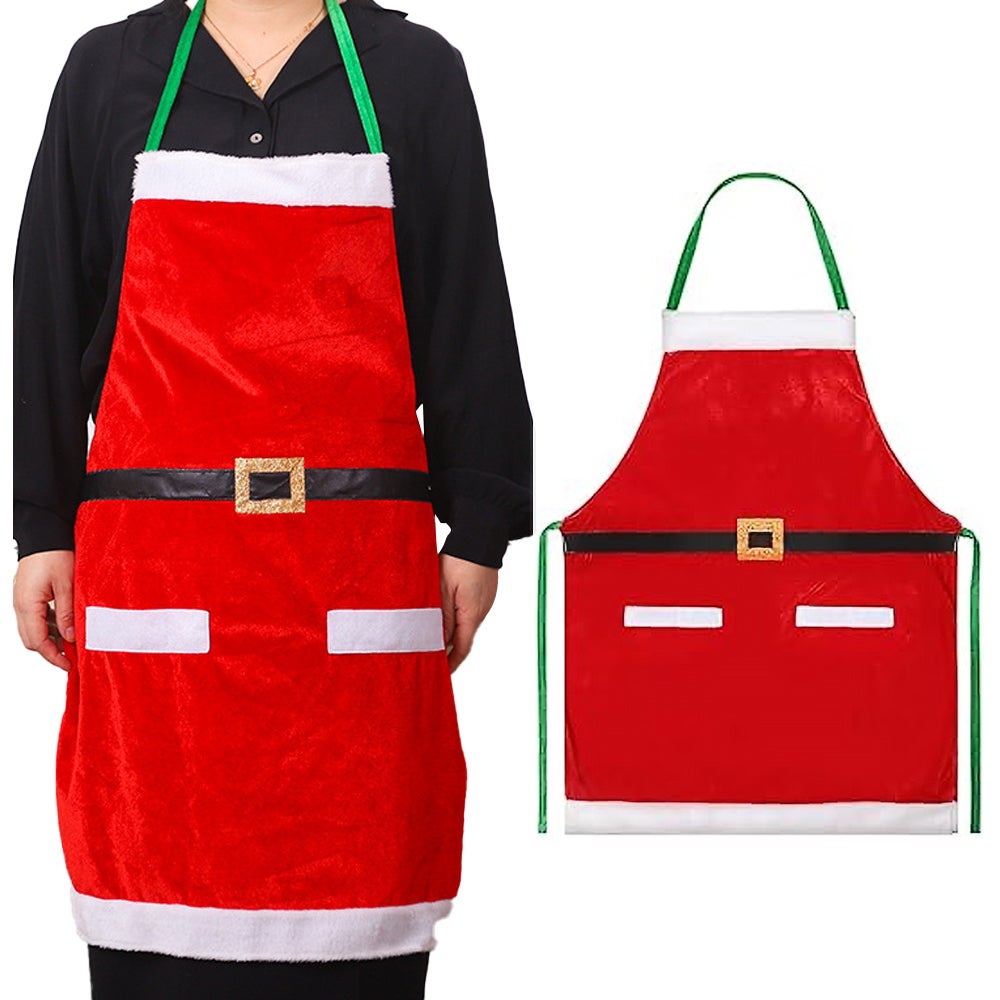 Christmas Apron Kitchen Cooking Sleeveless Baking Gardening