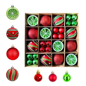 Christmas Ball Ornaments Tree Decoration Box Gift Glittering