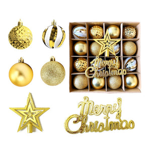 Christmas Ball Ornaments Tree Decoration Box Gift Glittering