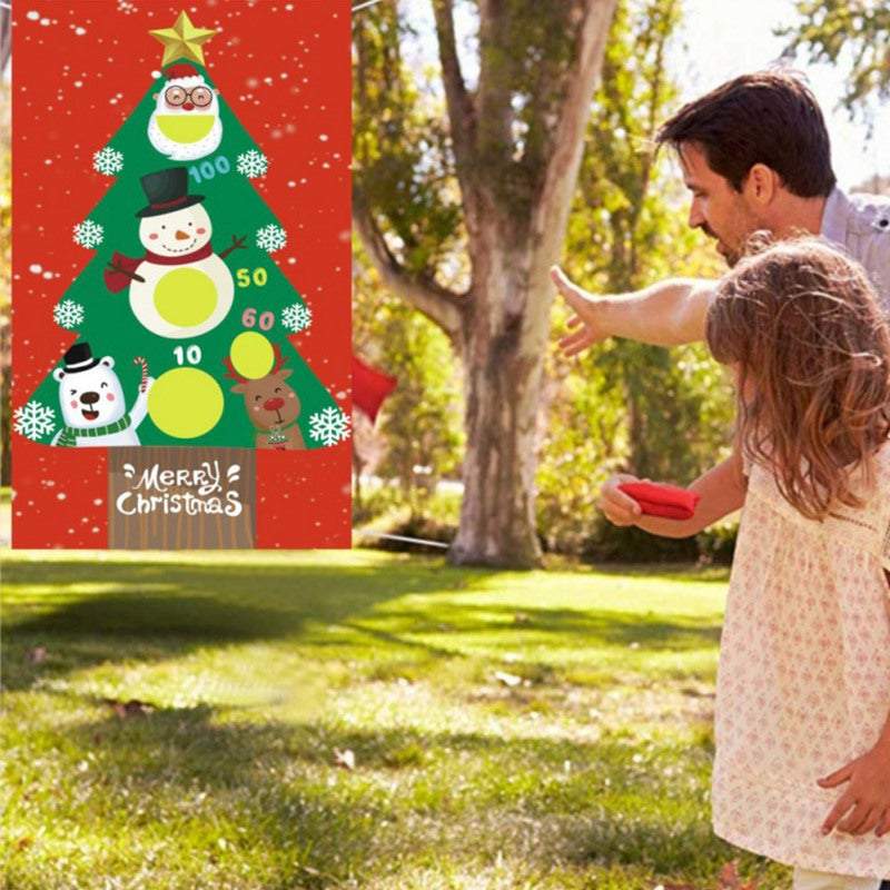 Outdoor Christmas Decorations Beanbag Throwing Kids Game
