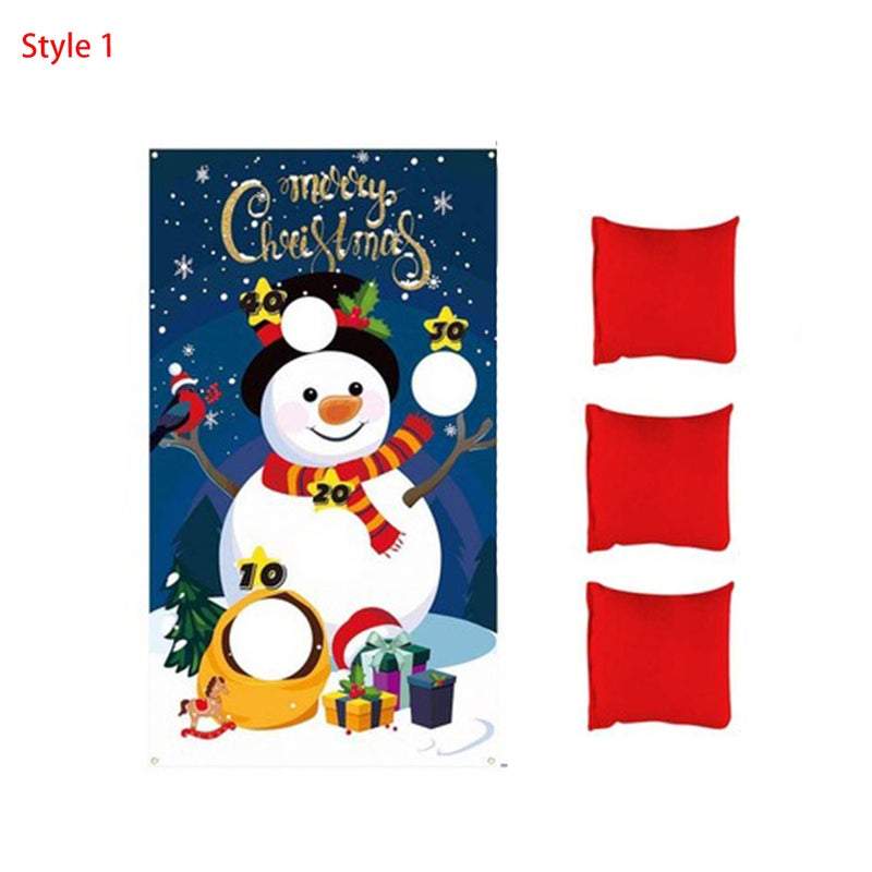 Outdoor Christmas Decorations Beanbag Throwing Kids Game