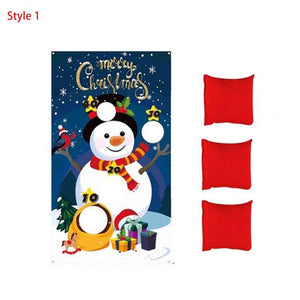 Outdoor Christmas Decorations Beanbag Throwing Kids Game