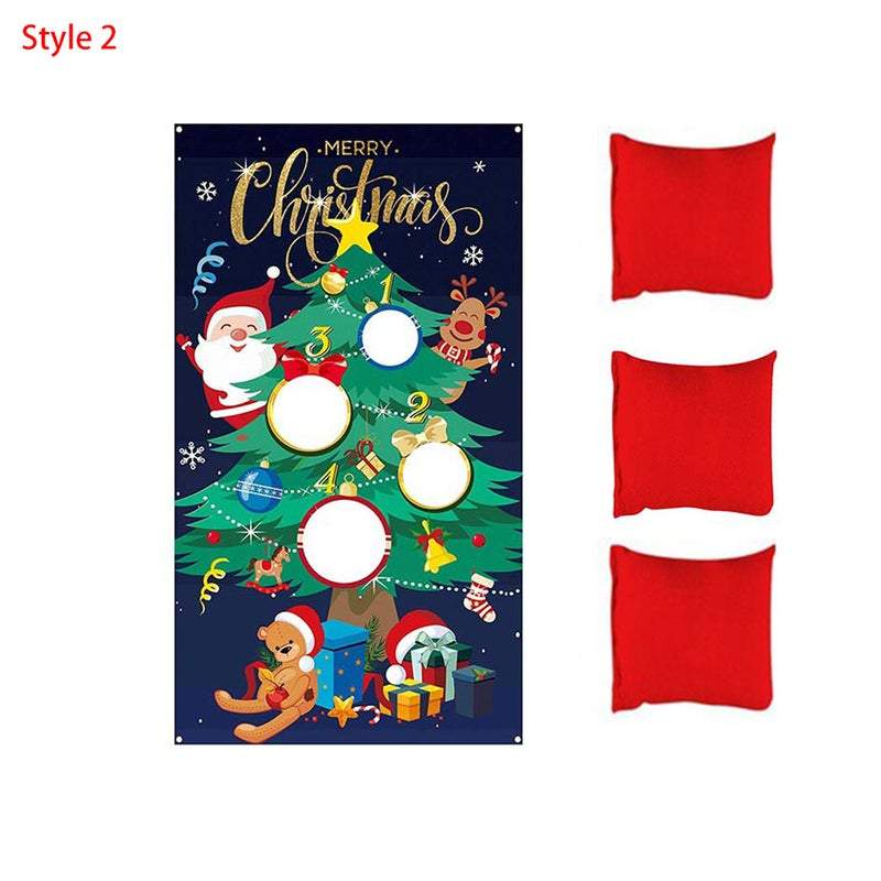 Outdoor Christmas Decorations Beanbag Throwing Kids Game