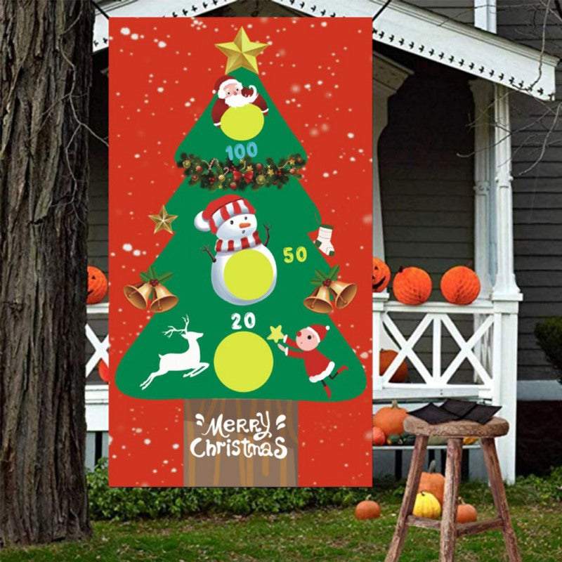 Outdoor Christmas Decorations Beanbag Throwing Kids Game