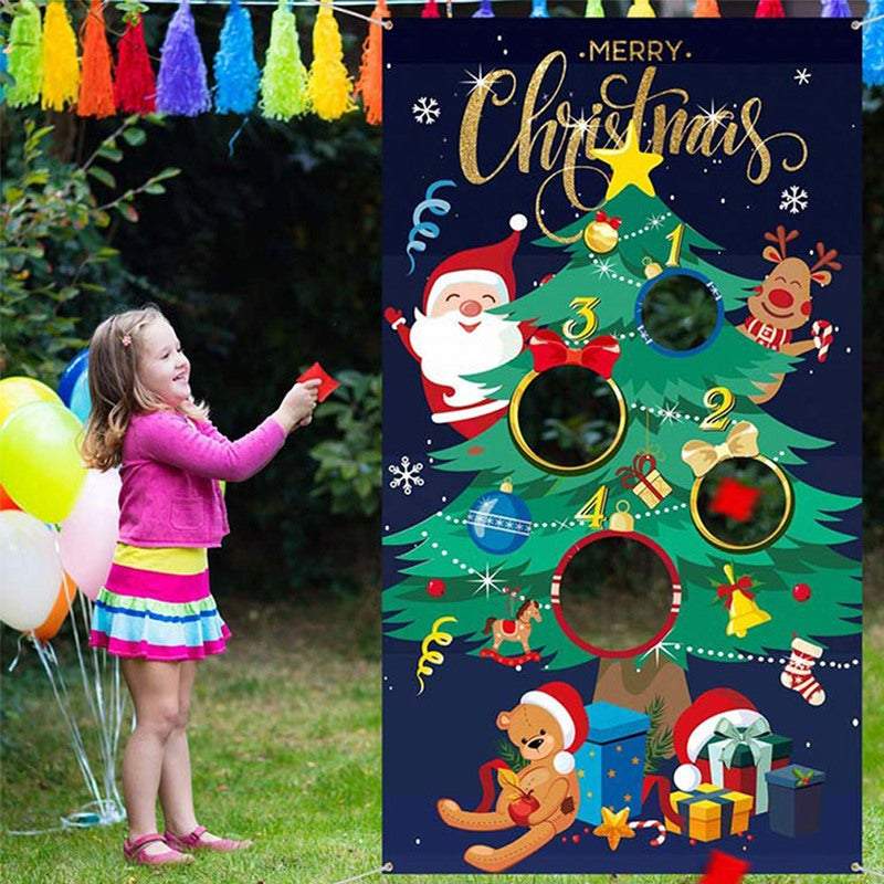 Outdoor Christmas Decorations Beanbag Throwing Kids Game