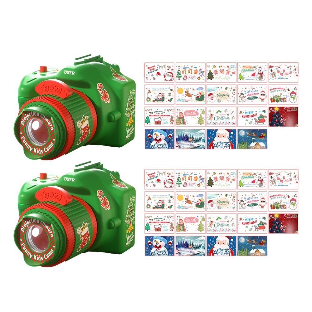 Christmas Projection Toys Children Cartoon Light Up Santa Claus Pattern Games