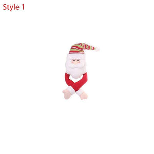 Christmas Ornaments Wine Bottle Cover Cute Hat Santa Claus Snowman And Elk