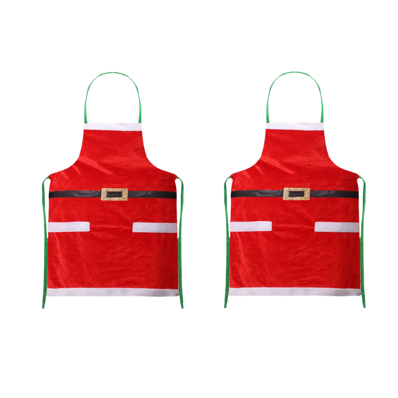 Christmas Apron Kitchen Cooking Sleeveless Baking Gardening