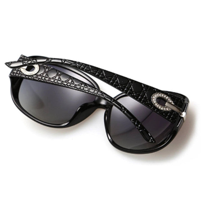 Classic Style Diamond Pattern Polarized Sunglasses