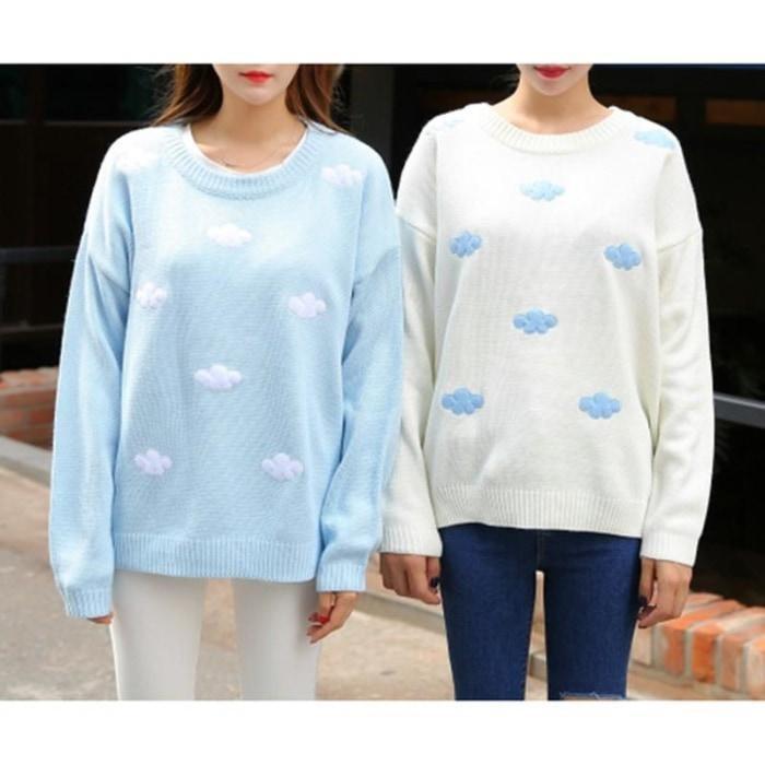 Cloud Crewneck Pullover Sweatshirt