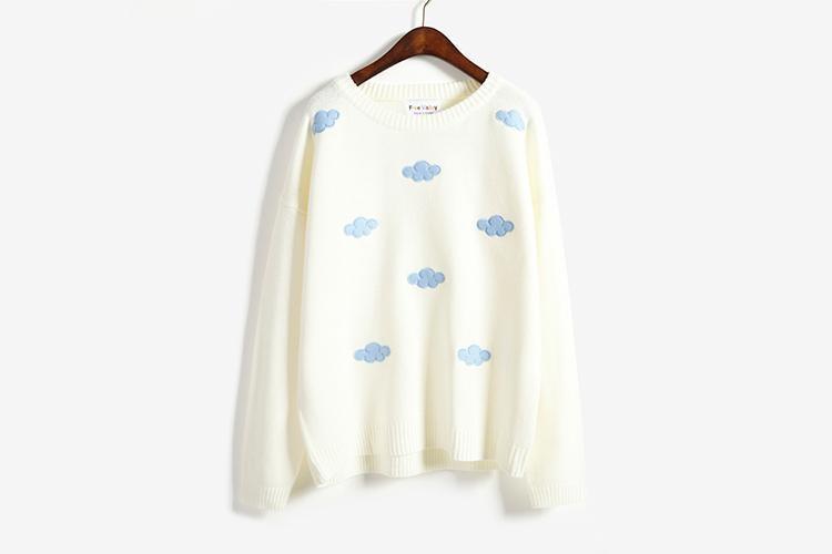 Cloud Crewneck Pullover Sweatshirt