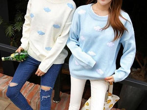 Cloud Crewneck Pullover Sweatshirt