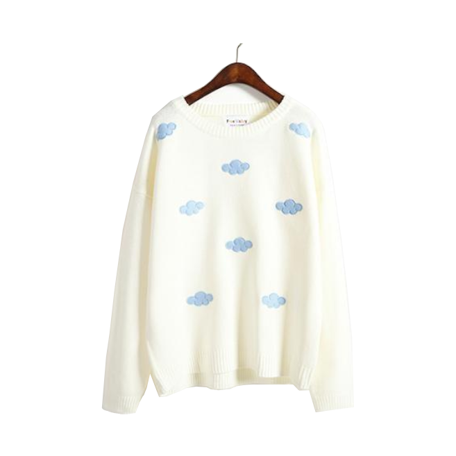 Cloud Crewneck Pullover Sweatshirt