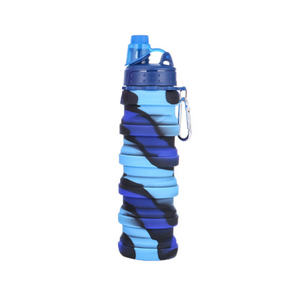 Collapsible Water Bottle Leakproof Fold Silicone Cute Bottles Kids Cup With Straw