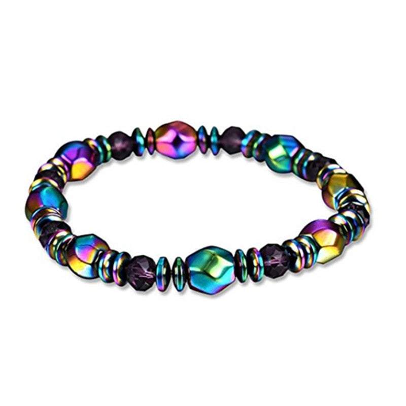 Bracelets Bangles Colourful Magnetic Hematite Gemstone For Healing And Energy