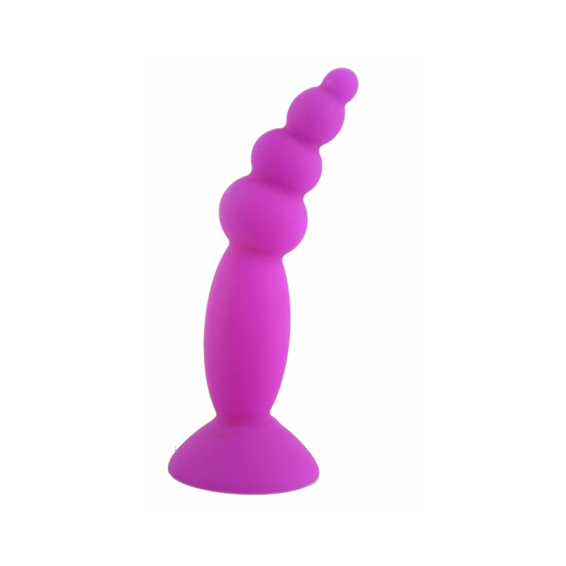 House Of Dasein Colourful Silicone Butt Plug Beads Suction Cup Anal Trainer Beginners