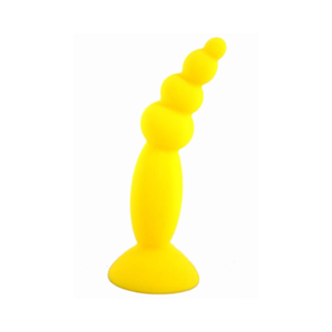 House Of Dasein Colourful Silicone Butt Plug Beads Suction Cup Anal Trainer Beginners