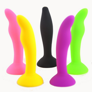 House Of Dasein Colourful Silicone Butt Plug Beads Suction Cup Anal Trainer Beginners