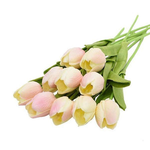 Colourful Tulips Artificial Flowers Decor