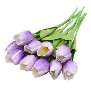 Colourful Tulips Artificial Flowers Decor