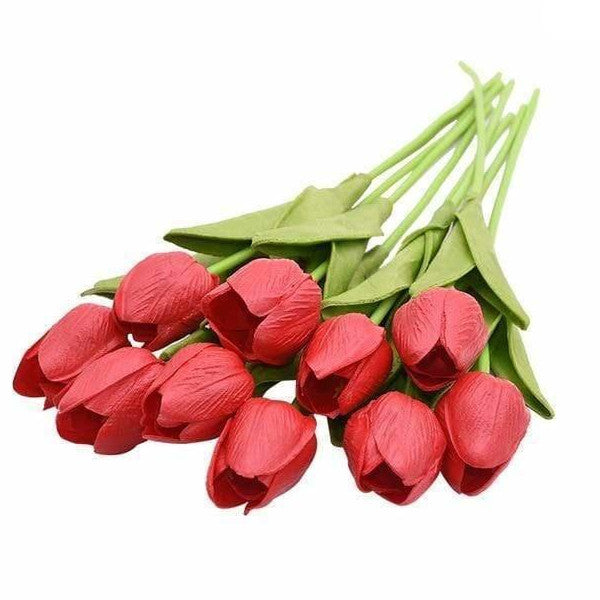 Colourful Tulips Artificial Flowers Decor