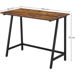 Computer Desk Writing Steel Rustic Work Table