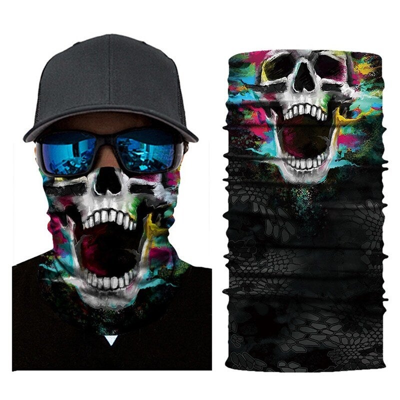 Cool Robot Skeleton Halloween Mask Scarf Joker Headband Balaclavas For Cycling 6