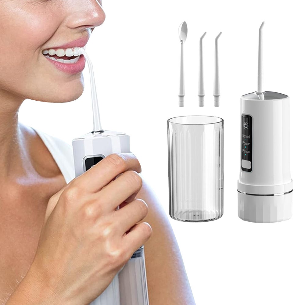 Cordless Electric Dental Oral Irrigator Water Flosser Teeth Cleaner Features