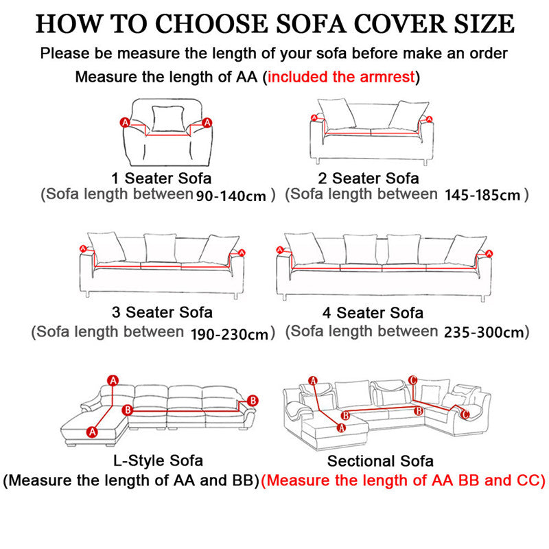 3 Seater High Stretch Sofa Cover Couch Lounge Protector Pattern Slipcovers