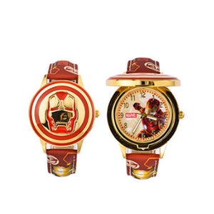 Creative Iron Man Marvel Avengers Stark Watch Flip Quartz Boy Child