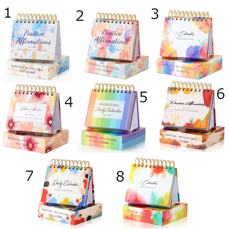 Creative Inspirational Desktop Decoration 365 Days Calendar Product Information