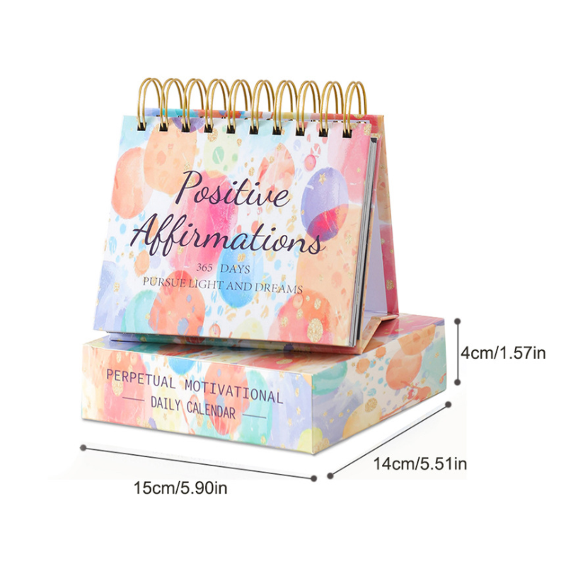 Creative Inspirational Desktop Decoration 365 Days Calendar Product Information