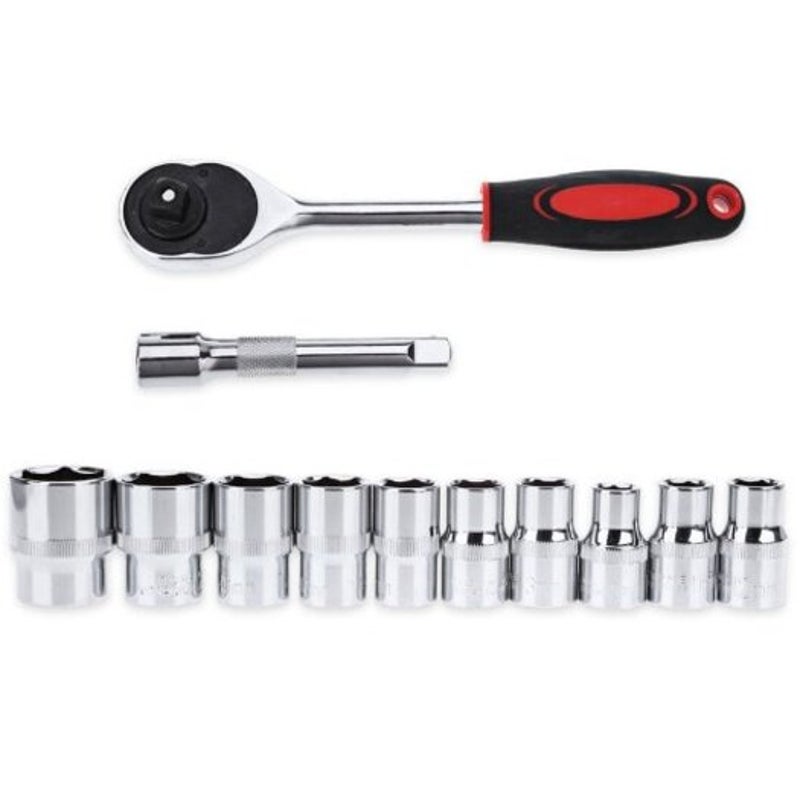 Combination Set Vanadium Steel Torque Cr-V Universal Ratchet Wrench 1/4"