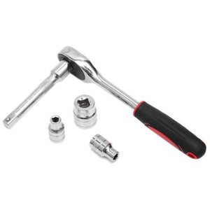 Combination Set Vanadium Steel Torque Cr-V Universal Ratchet Wrench 1/4"