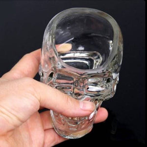 Crystal Skull Whiskey Glass Cup Drinking Ware Bar Transparent