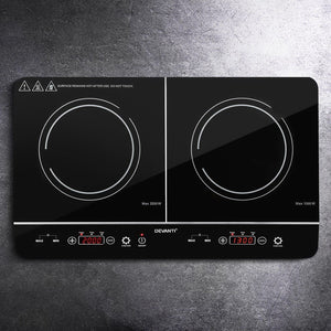 Devanti Electric Induction Cooktop 60Cm Portable Kitchen Ceramic Glass Cooker